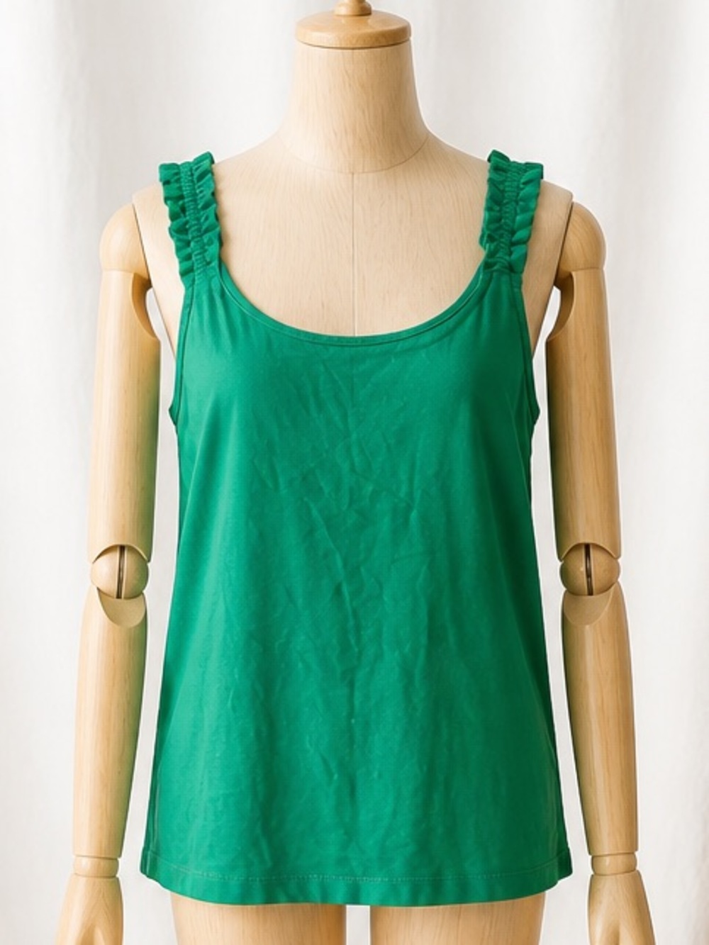 Ricki’s Emerald Green Ruffle Strap Tank M